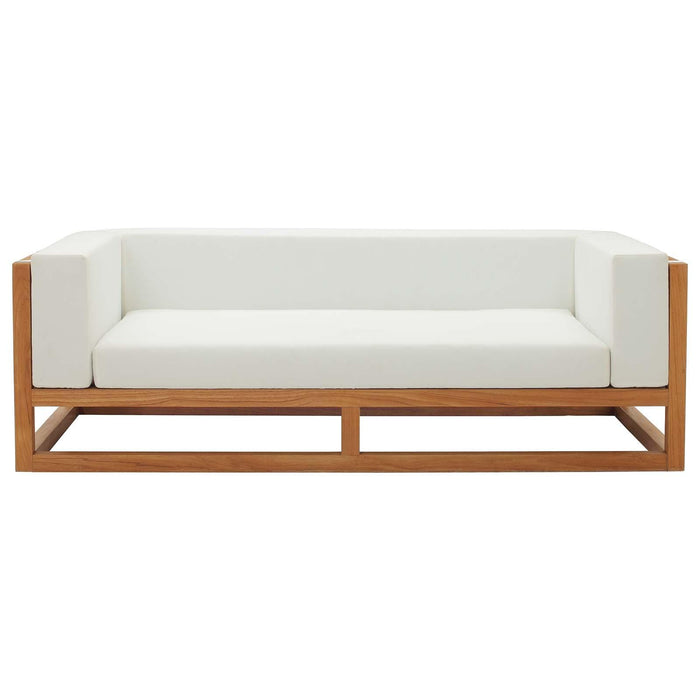 Newbury Accent Lounge Outdoor Patio Premium Grade A Teak Wood Sofa