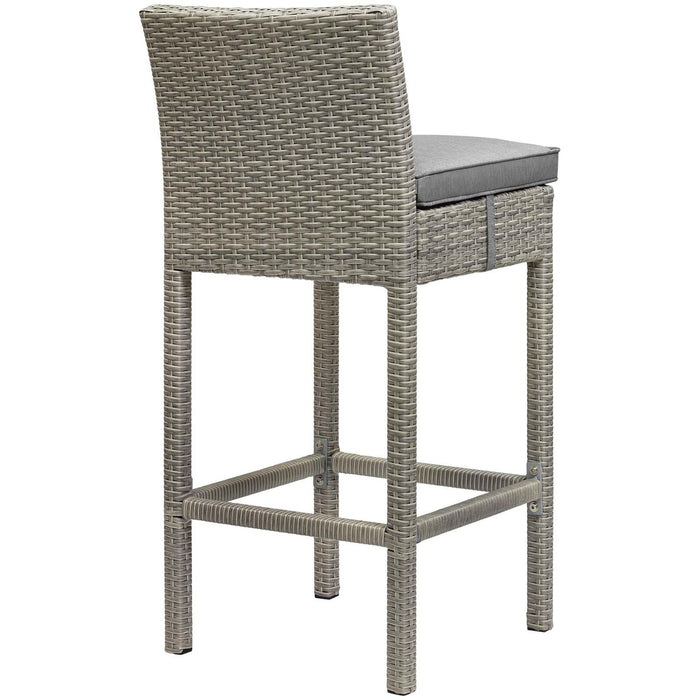 Conduit Bar Stool Outdoor Patio Wicker Rattan Set of 2