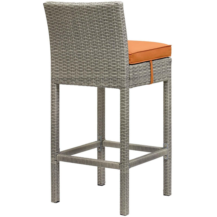 Conduit Outdoor Patio Wicker Rattan Bar Stool