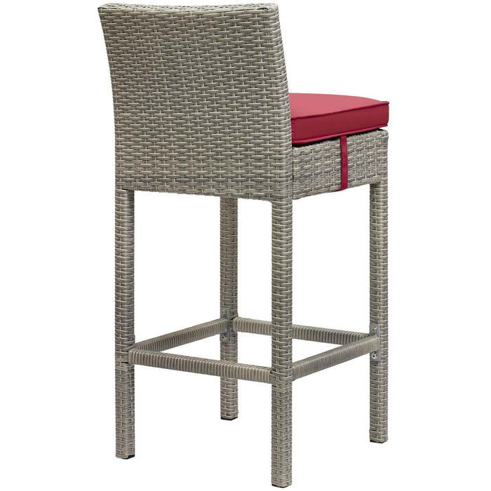 Conduit Outdoor Patio Wicker Rattan Bar Stool