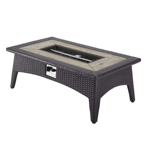 Splendor 43.5" Rectangle Outdoor Patio Fire Pit Table image