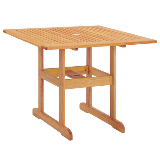 Hatteras 36" Square Outdoor Patio Eucalyptus Wood Dining Table image