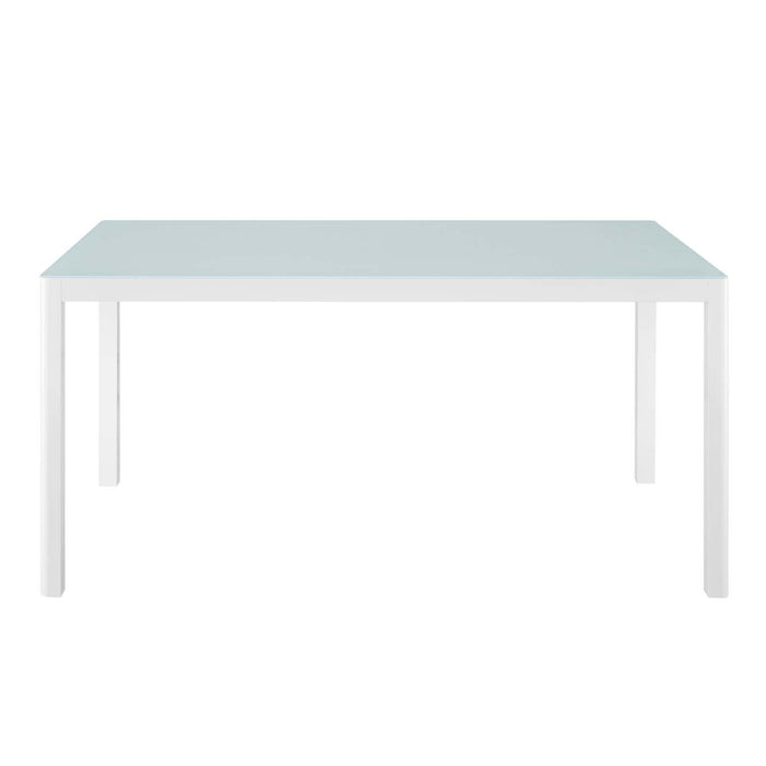 Raleigh 59" Outdoor Patio Aluminum Dining Table