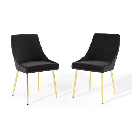 Viscount Performance Velvet Dining Chairs - Set of 2 image