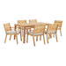 Portsmouth 7 Piece Outdoor Patio Karri Wood Dining Set image