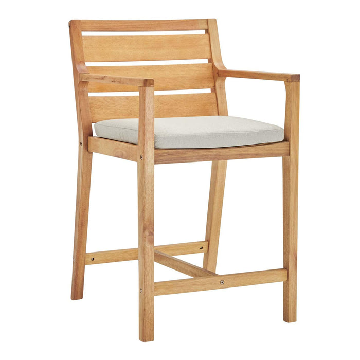 Portsmouth Outdoor Patio Karri Wood Bar Stool Set of 2