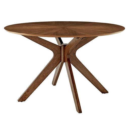 Crossroads 47" Round Wood Dining Table image