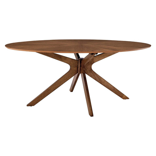 Crossroads 71" Oval Wood Dining Table image