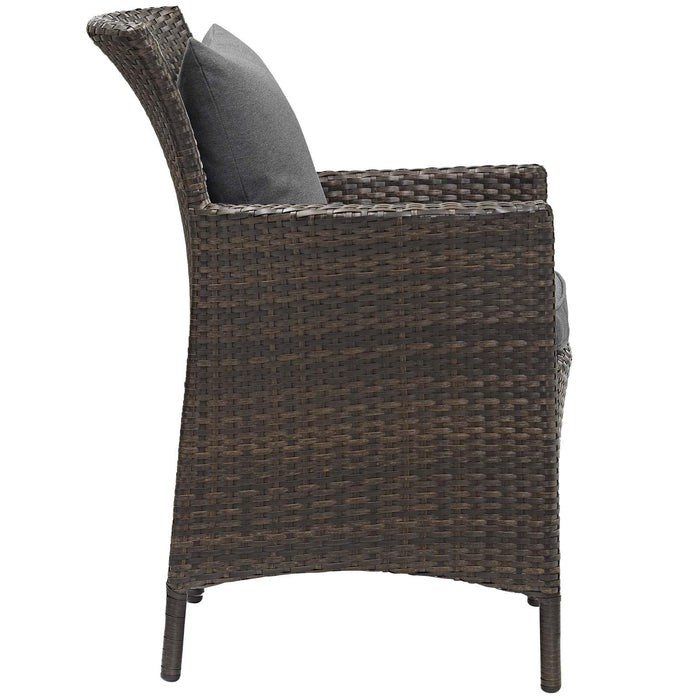 Conduit Outdoor Patio Wicker Rattan Dining Armchair