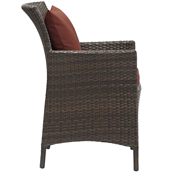 Conduit 5 Piece Outdoor Patio Wicker Rattan Set