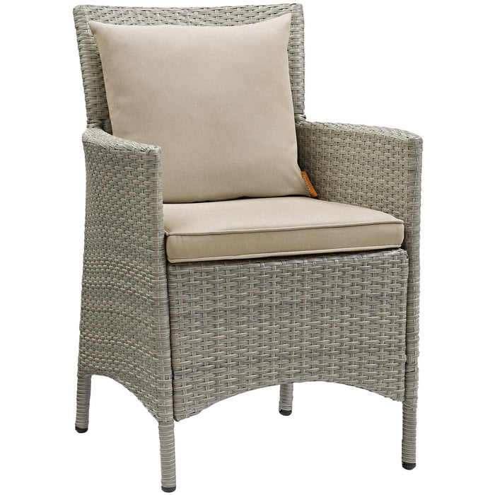 Conduit Outdoor Patio Wicker Rattan Dining Armchair