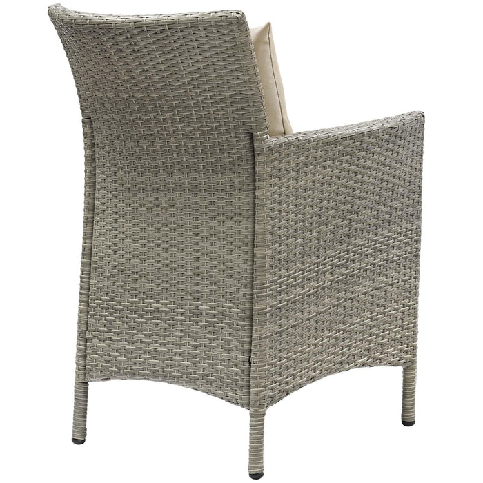 Conduit Outdoor Patio Wicker Rattan Dining Armchair