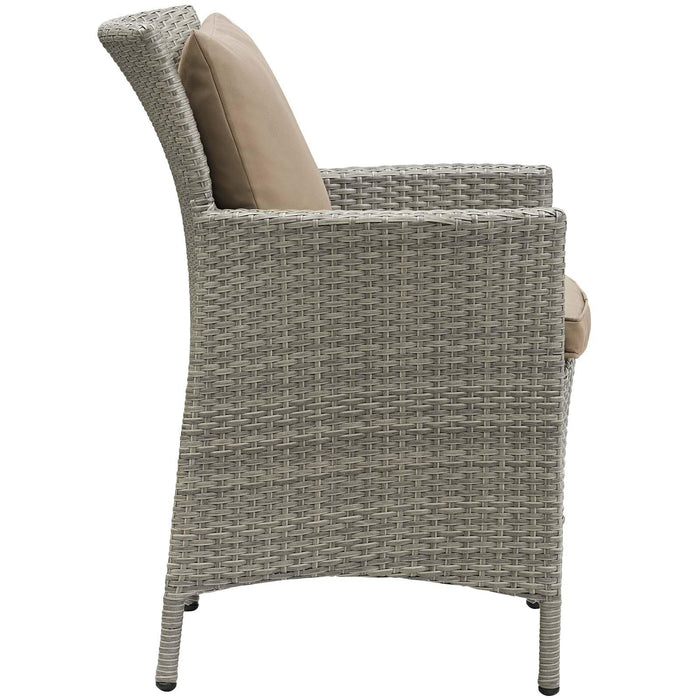 Conduit Outdoor Patio Wicker Rattan Dining Armchair