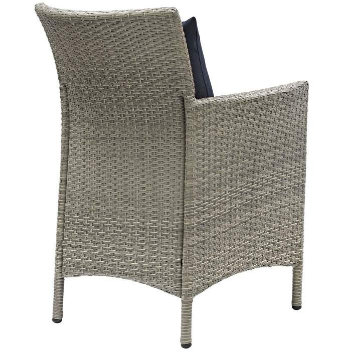 Conduit Outdoor Patio Wicker Rattan Dining Armchair