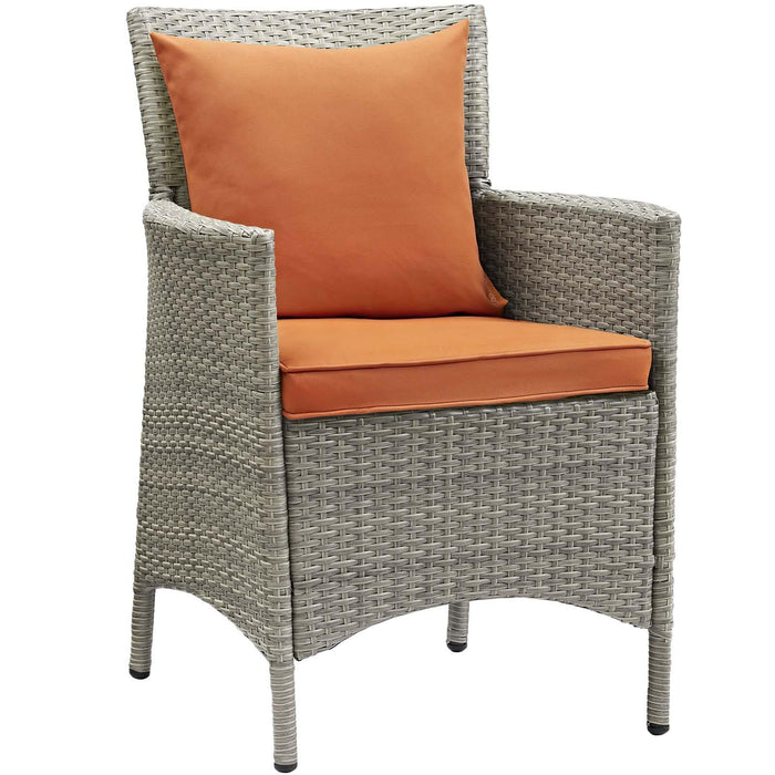 Conduit Outdoor Patio Wicker Rattan Dining Armchair