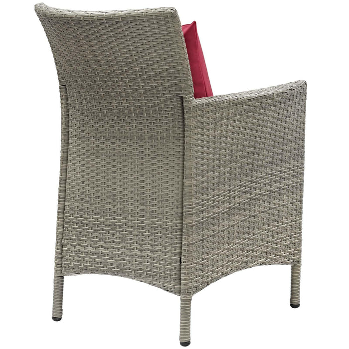 Conduit Outdoor Patio Wicker Rattan Dining Armchair