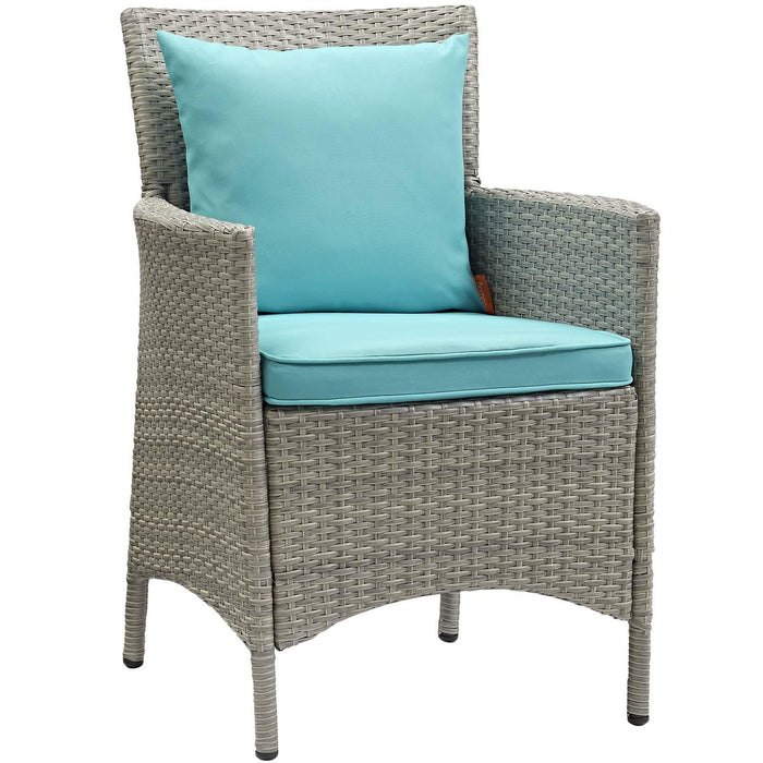 Conduit Outdoor Patio Wicker Rattan Dining Armchair