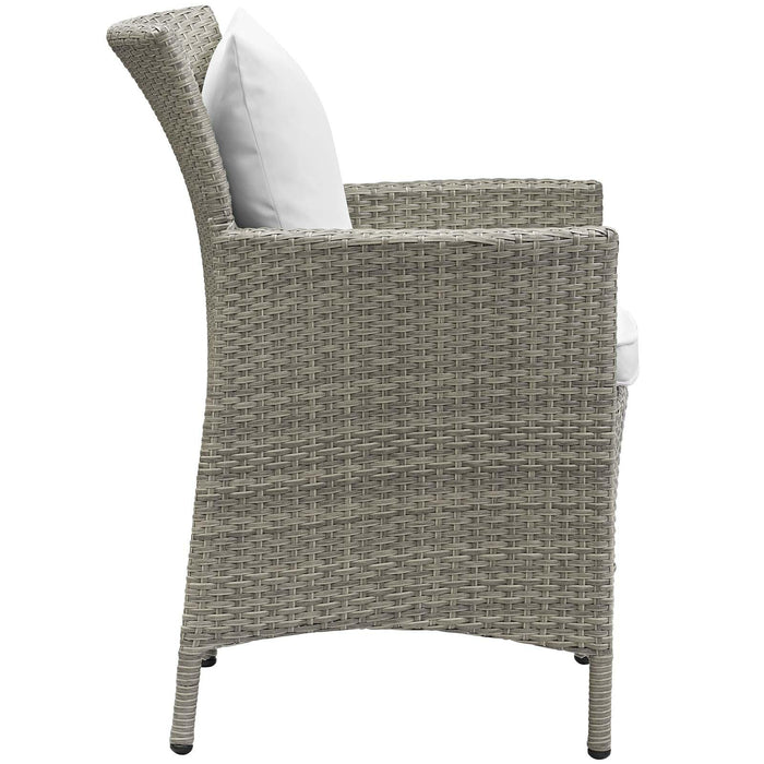 Conduit Outdoor Patio Wicker Rattan Dining Armchair