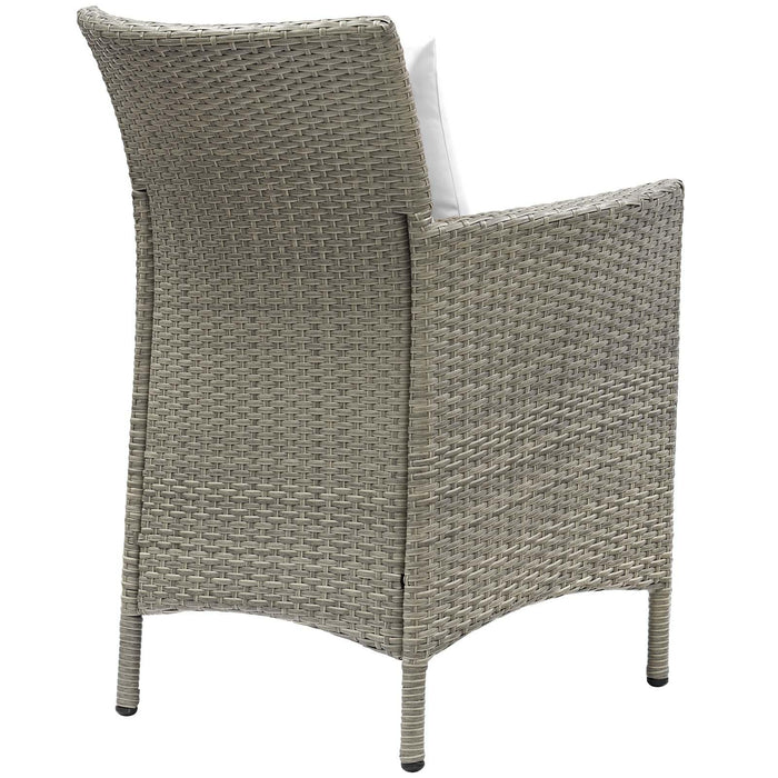 Conduit Outdoor Patio Wicker Rattan Dining Armchair