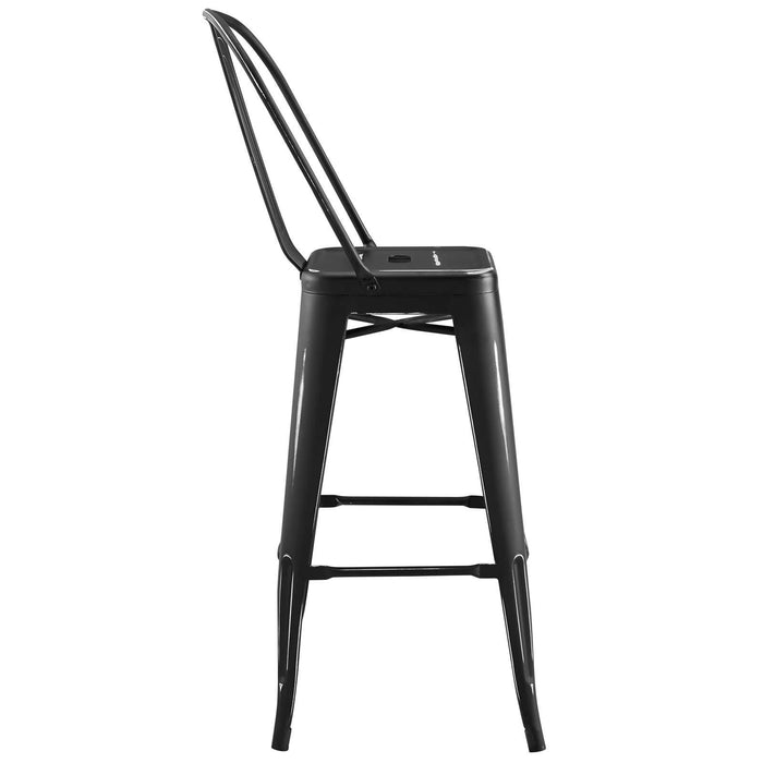 Promenade Bar Side Stool Metal Set of 4