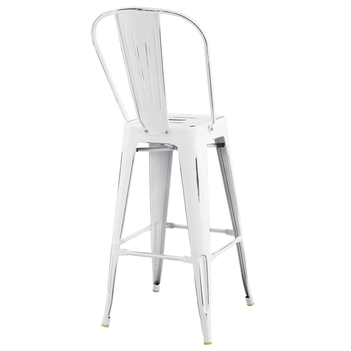 Promenade Bar Side Stool Metal Set of 4