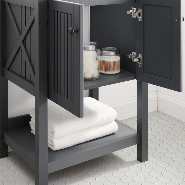 Steam 23" Bathroom Vanity Cabinet (Sink Basin Not Included)