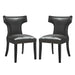 Curve Dining Chair Vinyl Set of 2 image