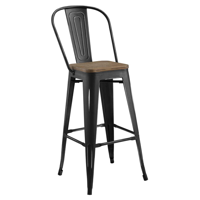 Promenade Bar Stool Metal Set of 4