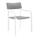 Raleigh Stackable Outdoor Patio Aluminum Dining Armchair image