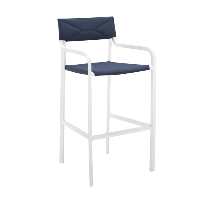 Raleigh Outdoor Patio Aluminum Bar Stool Set of 2