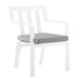 Baxley Stackable Outdoor Patio Aluminum Dining Armchair image