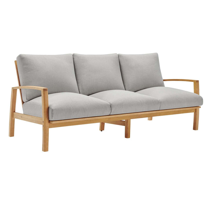 Orlean Outdoor Patio Eucalyptus Wood Sofa image