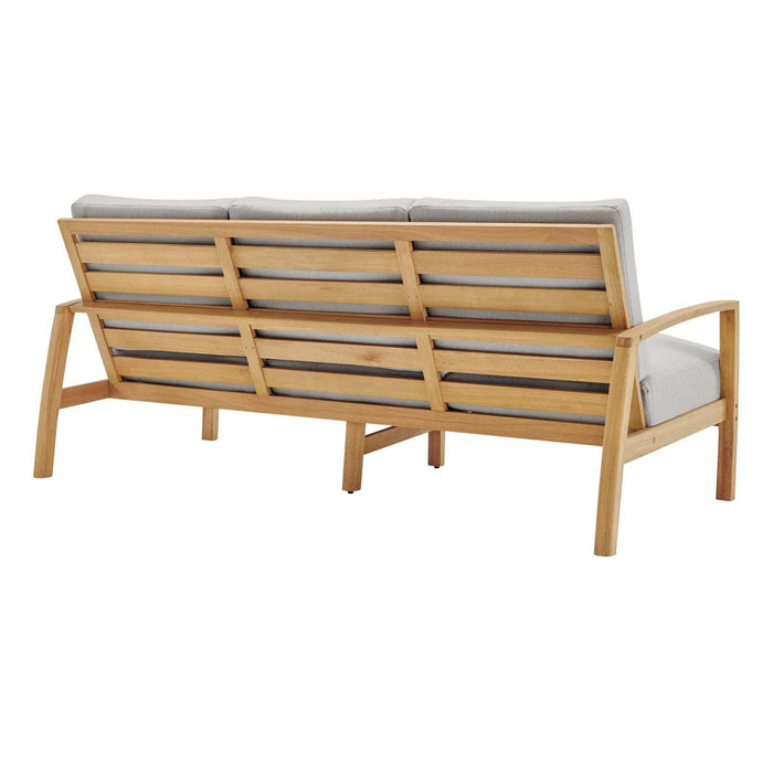 Orlean 6 Piece Outdoor Patio Eucalyptus Wood Set