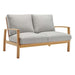 Orlean Outdoor Patio Eucalyptus Wood Loveseat image