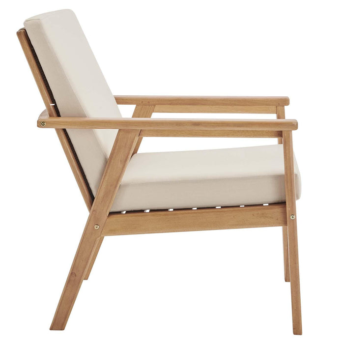 Vero Outdoor Patio Ash Wood Armchair Set of 2