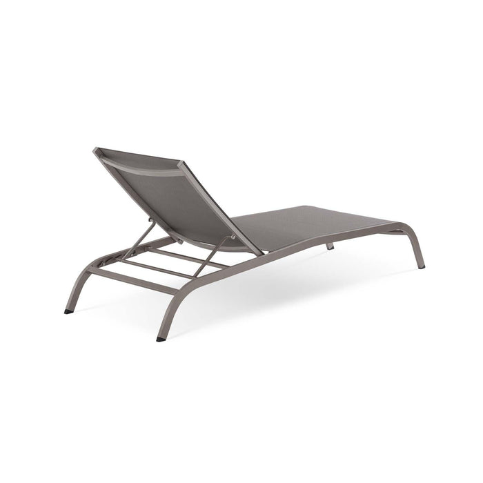 Savannah Mesh Chaise Outdoor Patio Aluminum Lounge Chair