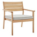 Breton Outdoor Patio Ash Wood Armchair image