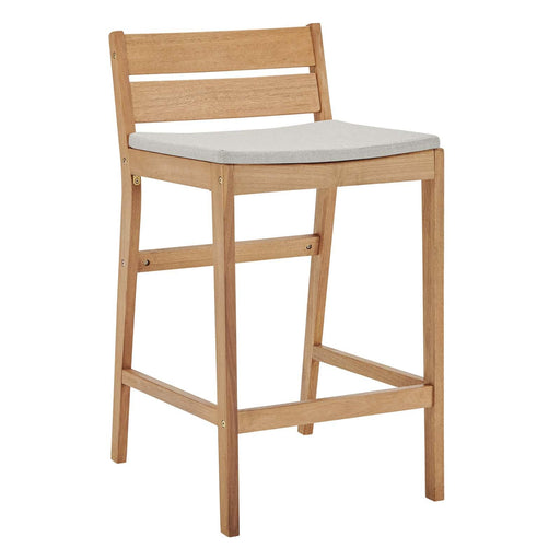 Riverlake Outdoor Patio Ash Wood Bar Stool image