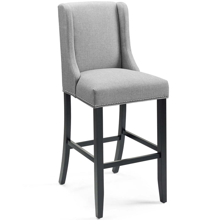 Baron Bar Stool Upholstered Fabric Set of 2