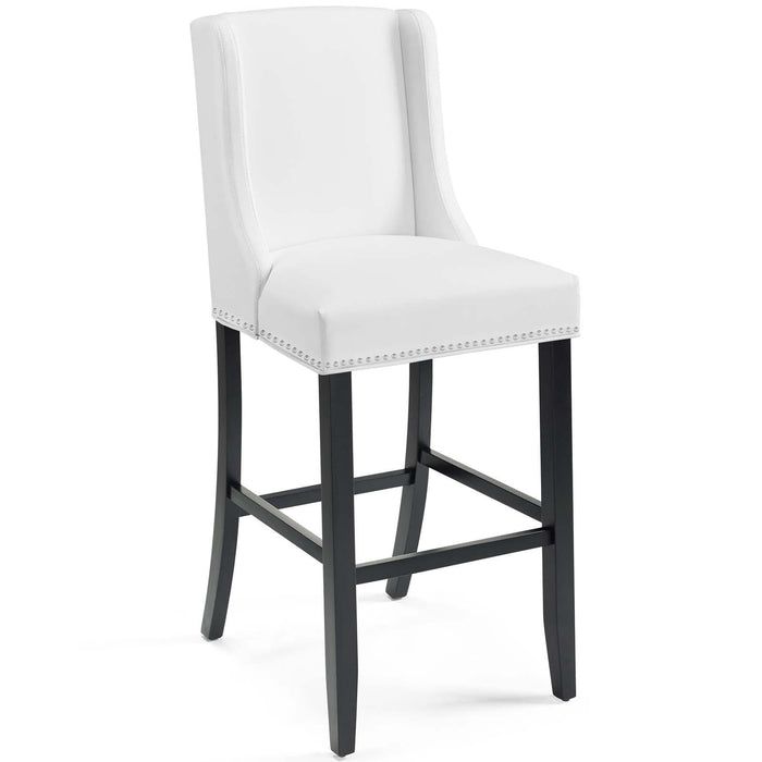 Baron Bar Stool Faux Leather Set of 2