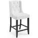 Baronet Tufted Button Faux Leather Counter Stool image