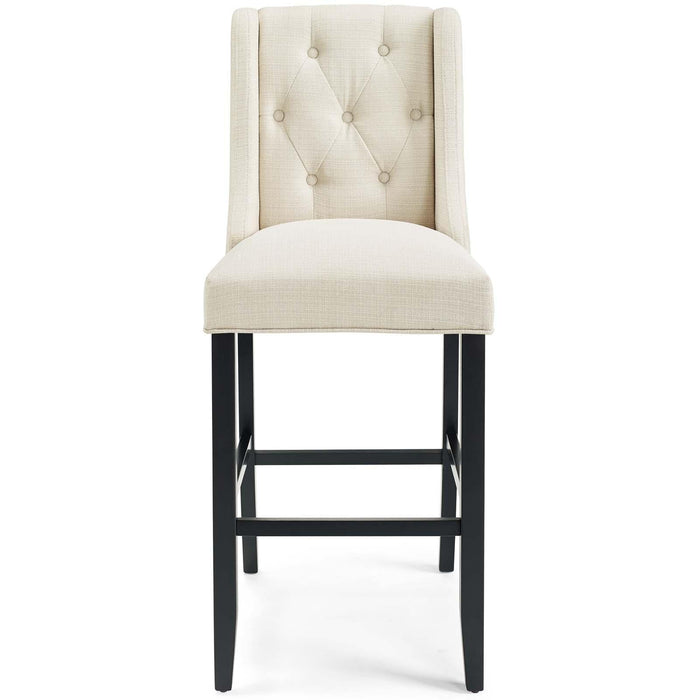 Baronet Tufted Button Upholstered Fabric Bar Stool