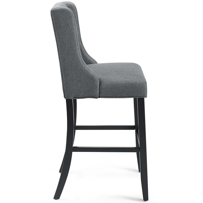 Baronet Tufted Button Upholstered Fabric Bar Stool