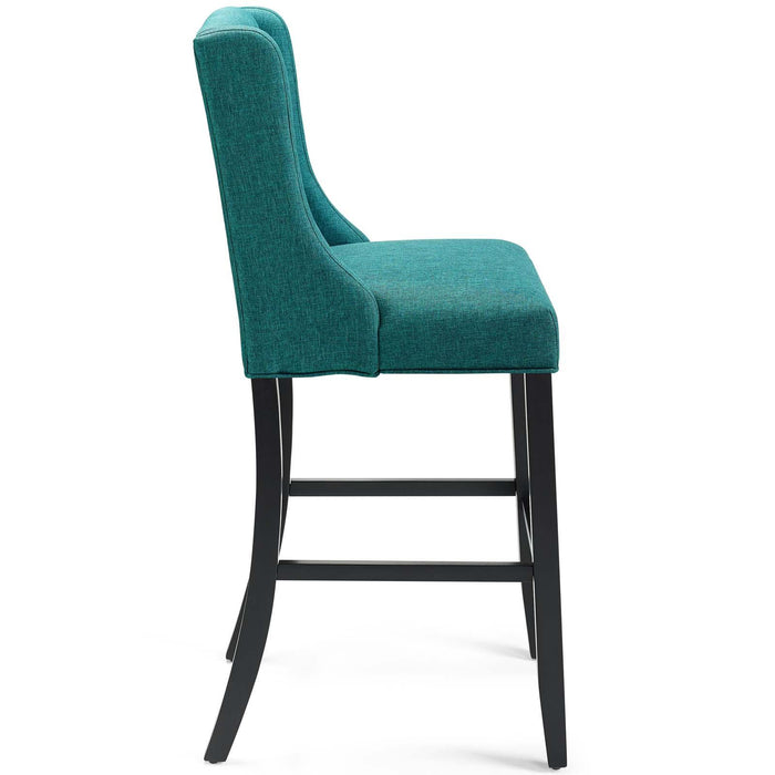 Baronet Tufted Button Upholstered Fabric Bar Stool