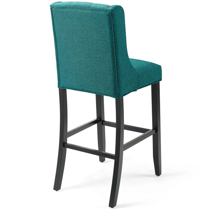 Baronet Tufted Button Upholstered Fabric Bar Stool