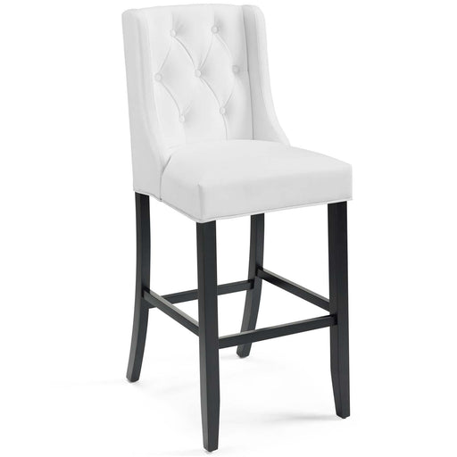 Baronet Tufted Button Faux Leather Bar Stool image