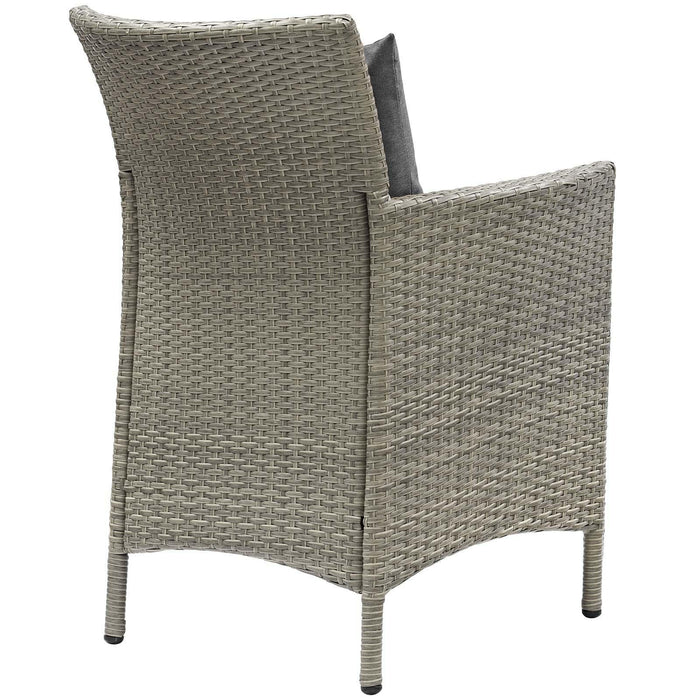 Conduit Outdoor Patio Wicker Rattan Dining Armchair Set of 4