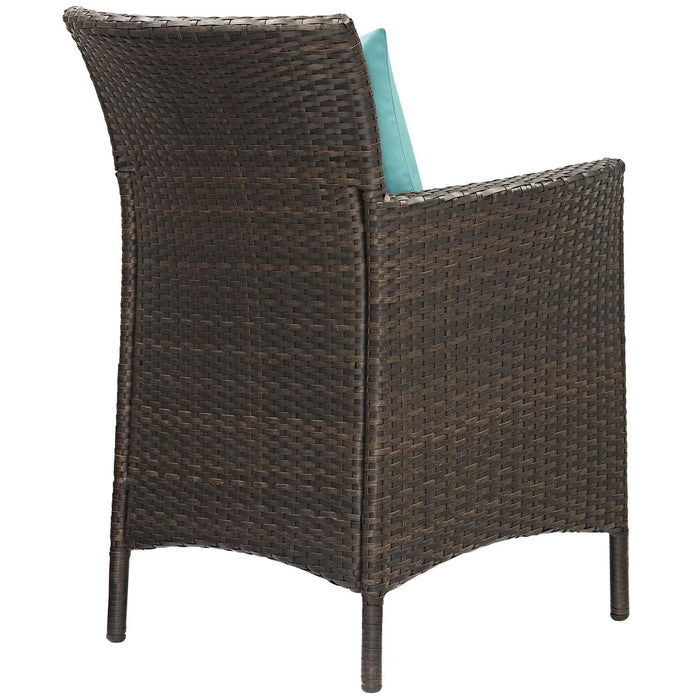 Conduit Outdoor Patio Wicker Rattan Dining Armchair