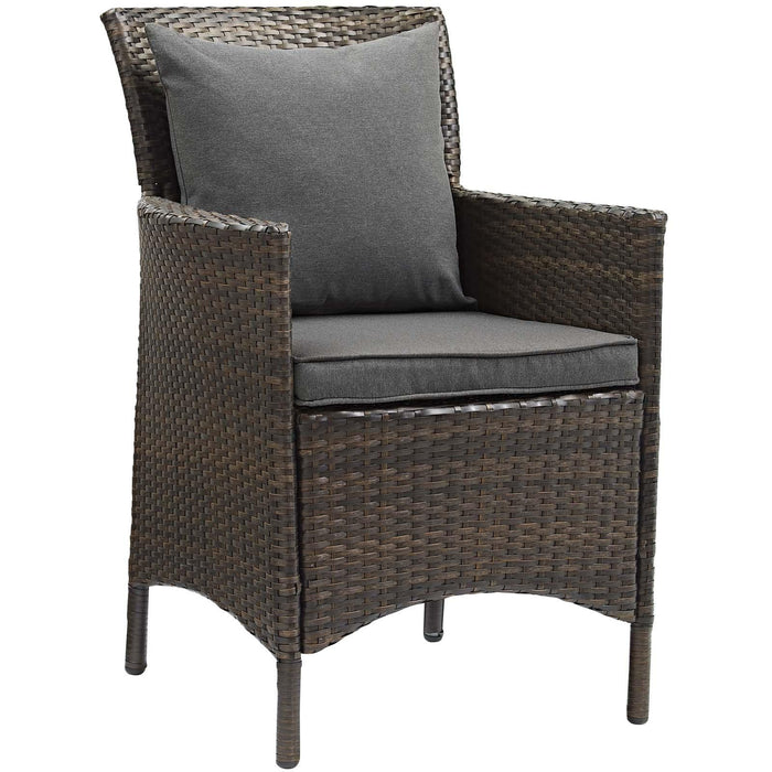 Conduit 5 Piece Outdoor Patio Wicker Rattan Set