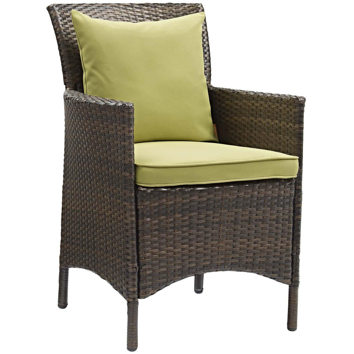 Conduit Outdoor Patio Wicker Rattan Dining Armchair